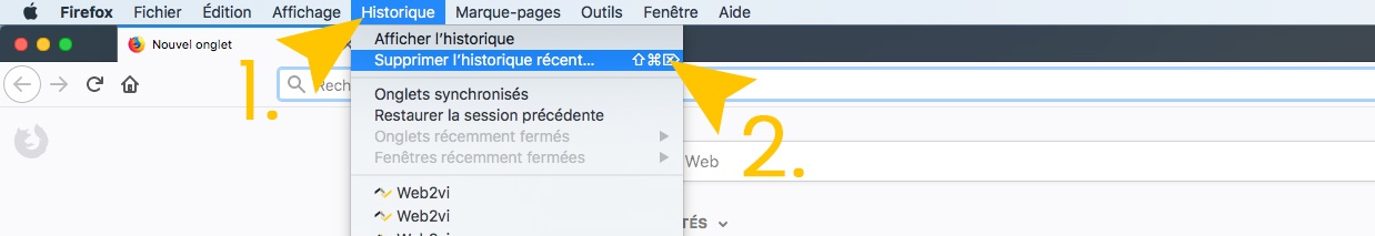 Bug cache - Mac Firefox 1